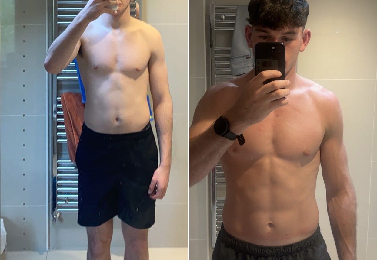 Ben Gibson before and after transformation